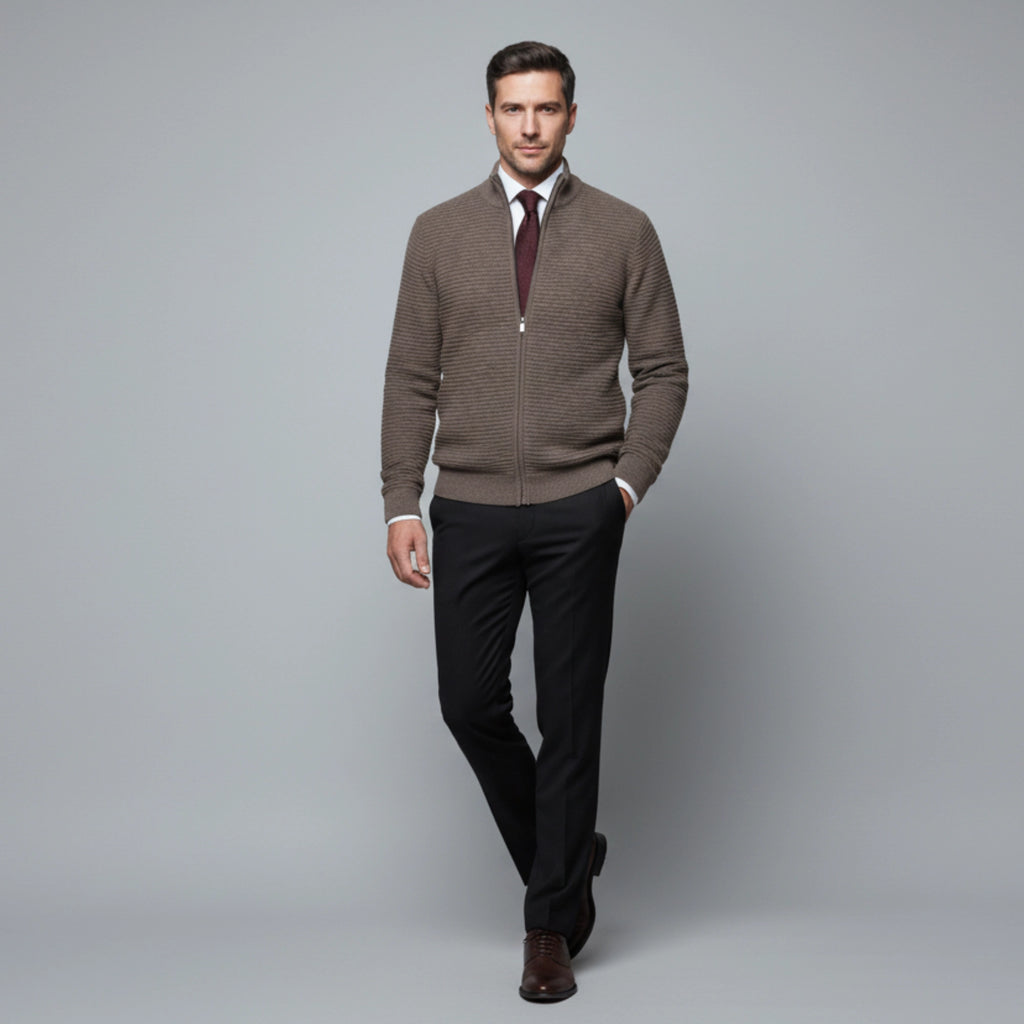 جاكيت قطيفة بسوستة كاملة