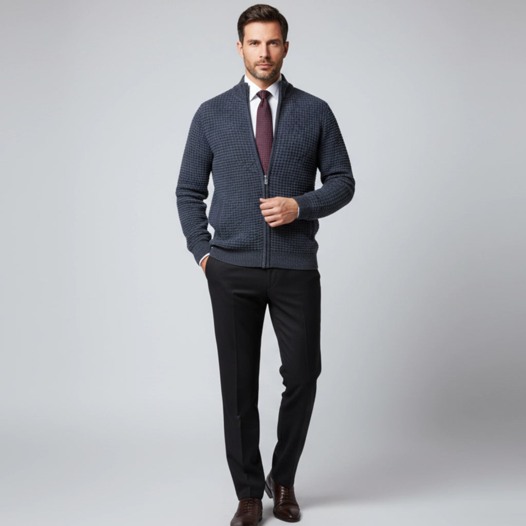 جاكيت قطيفة بسوستة كاملة