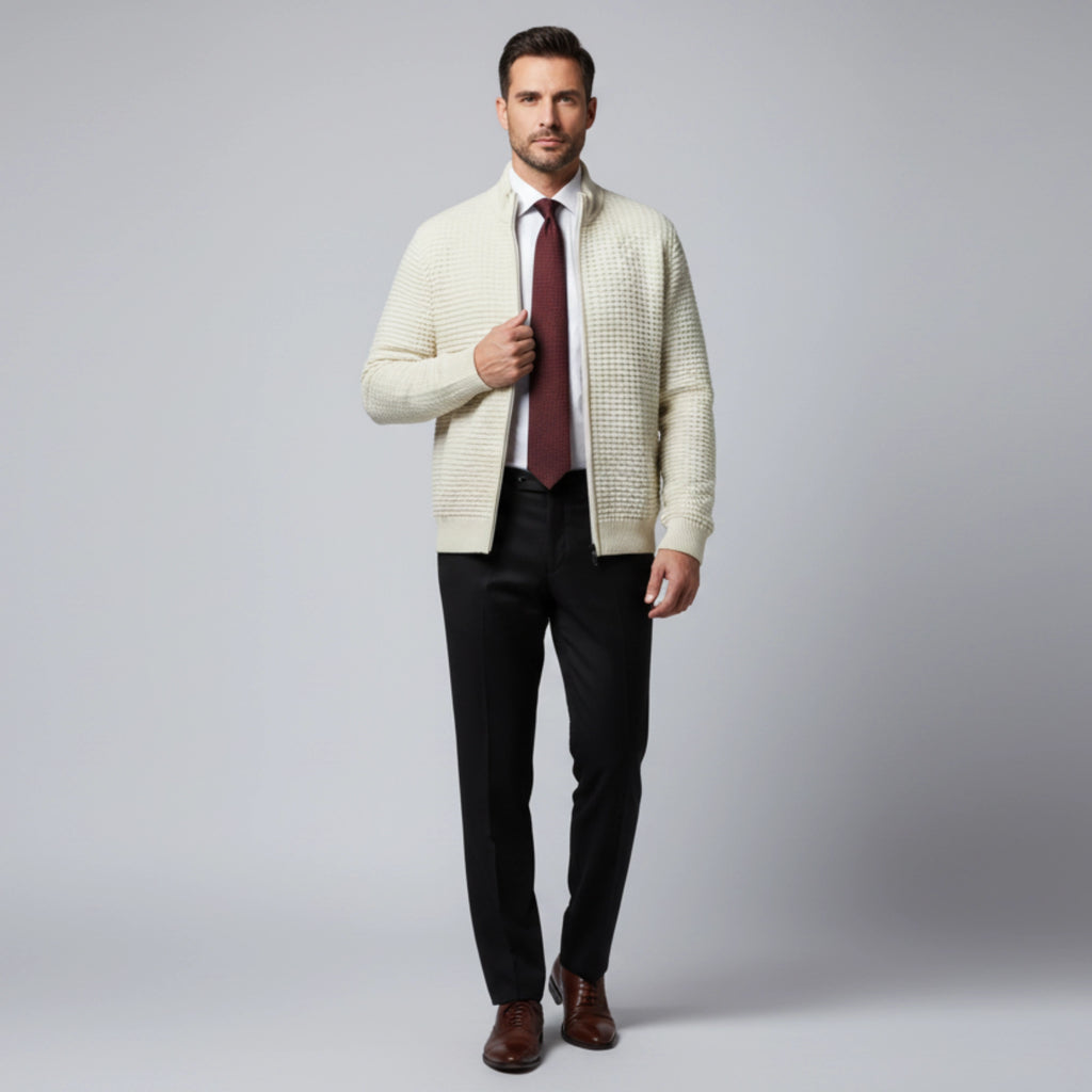 جاكيت قطيفة سوستة كاملة