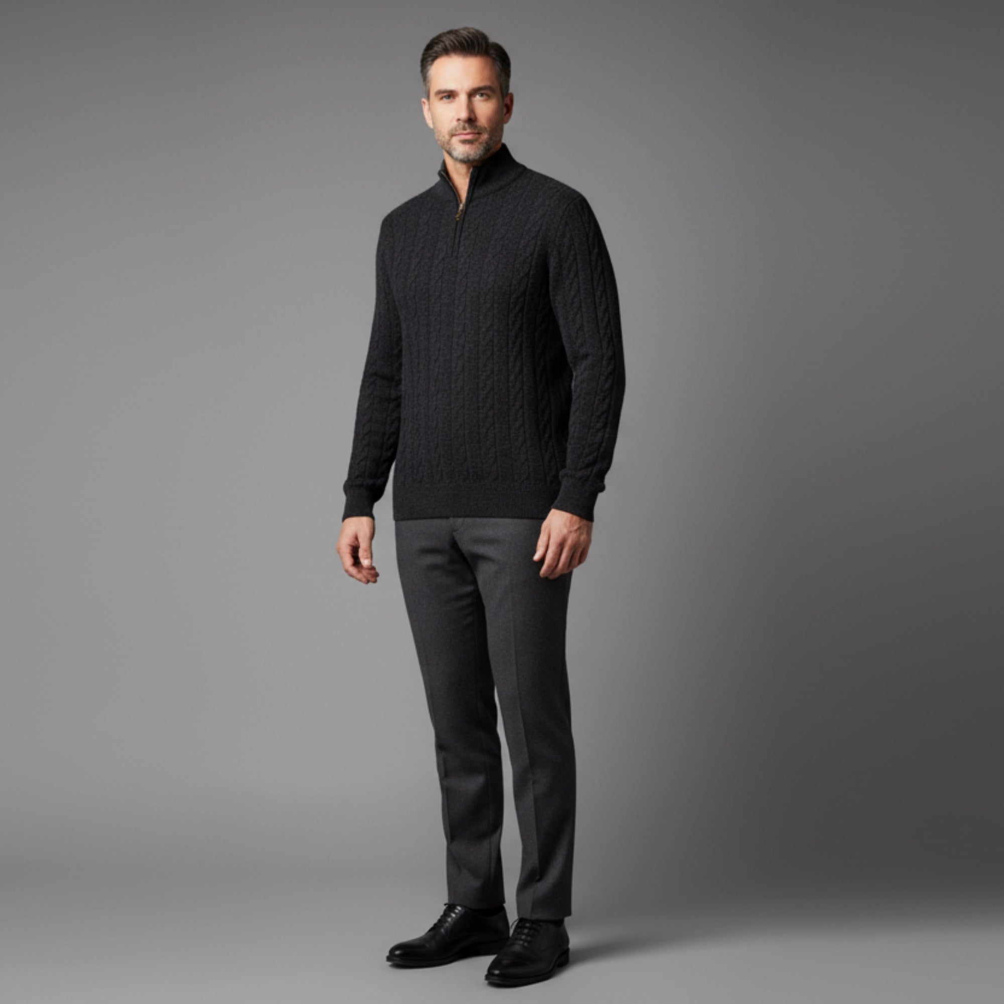 سويت شيرت قطيفة نص سوستة