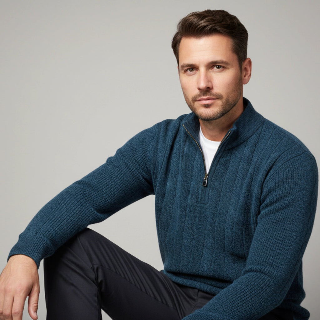 سويت شيرت قطيفة نص سوستة