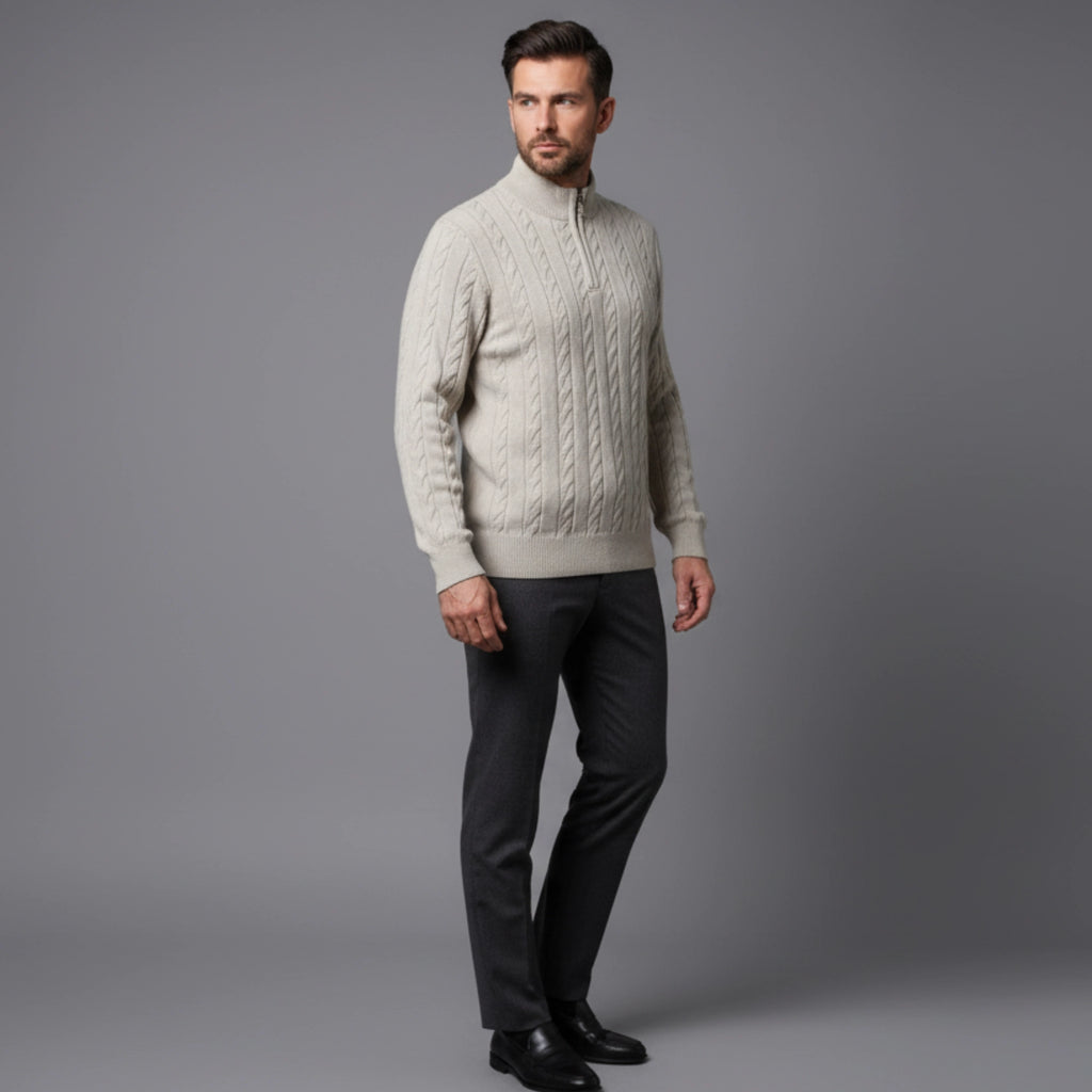 سويت شيرت قطيفة نص سوستة