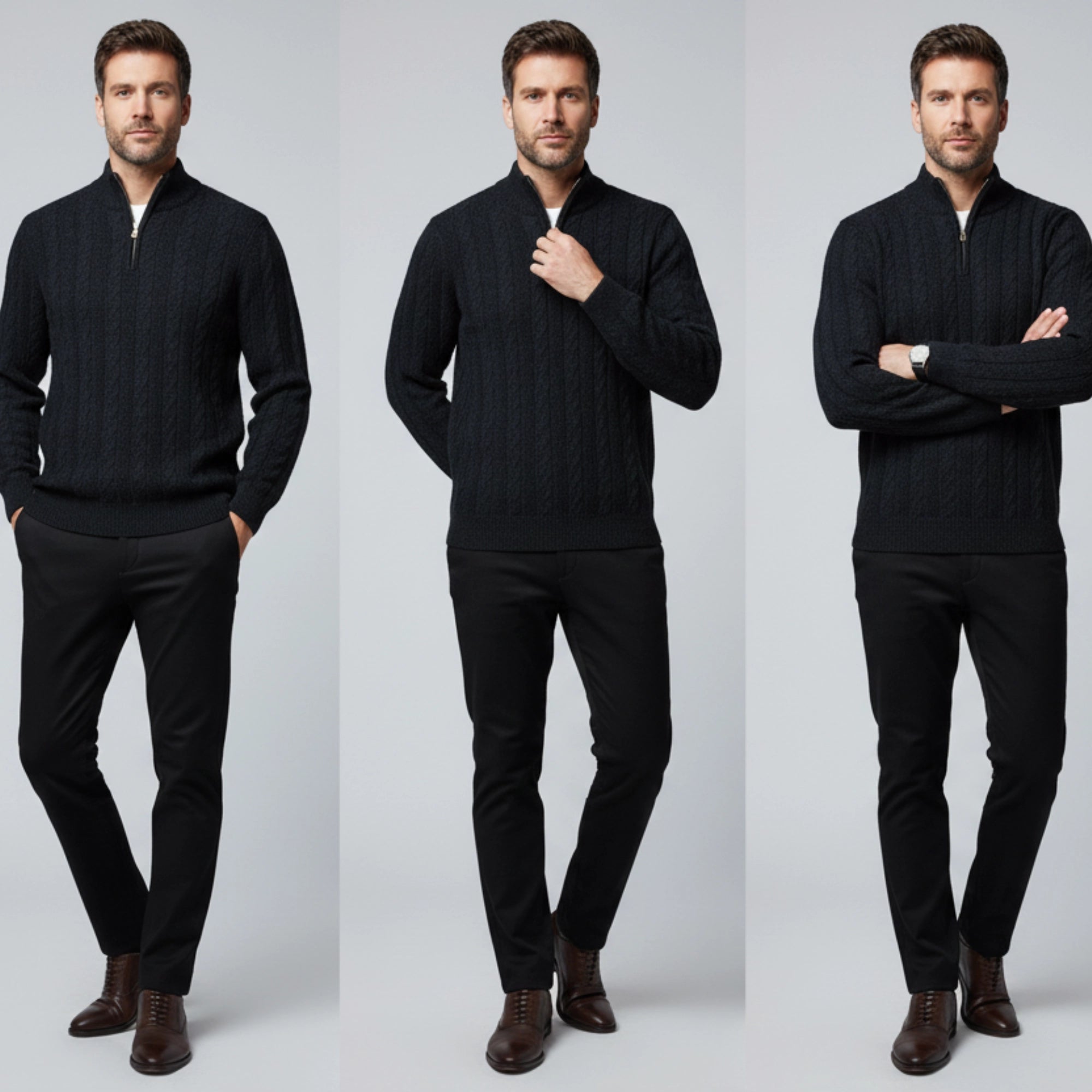 سويت شيرت قطيفة نص سوستة