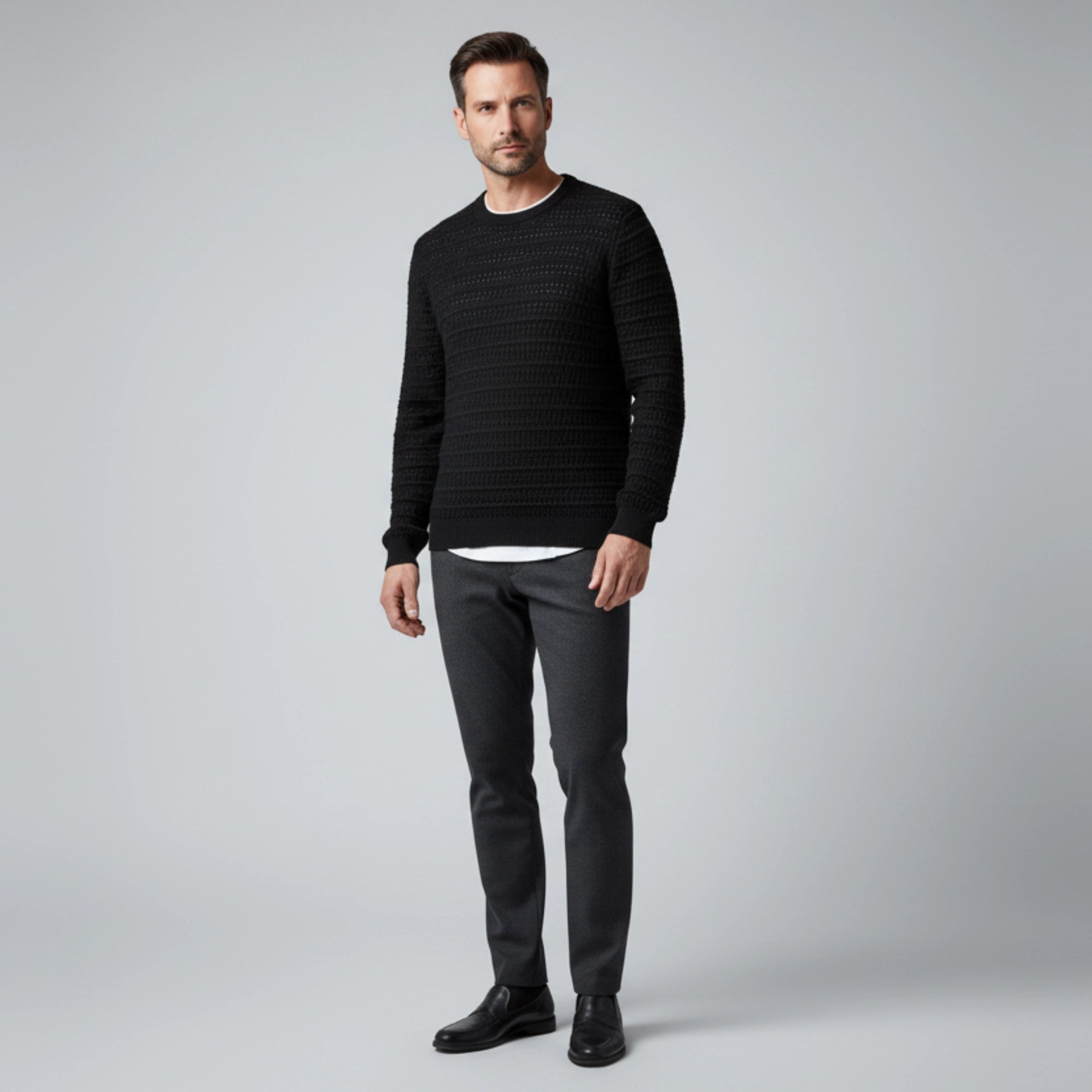 سويت شيرت قطيفة راوند